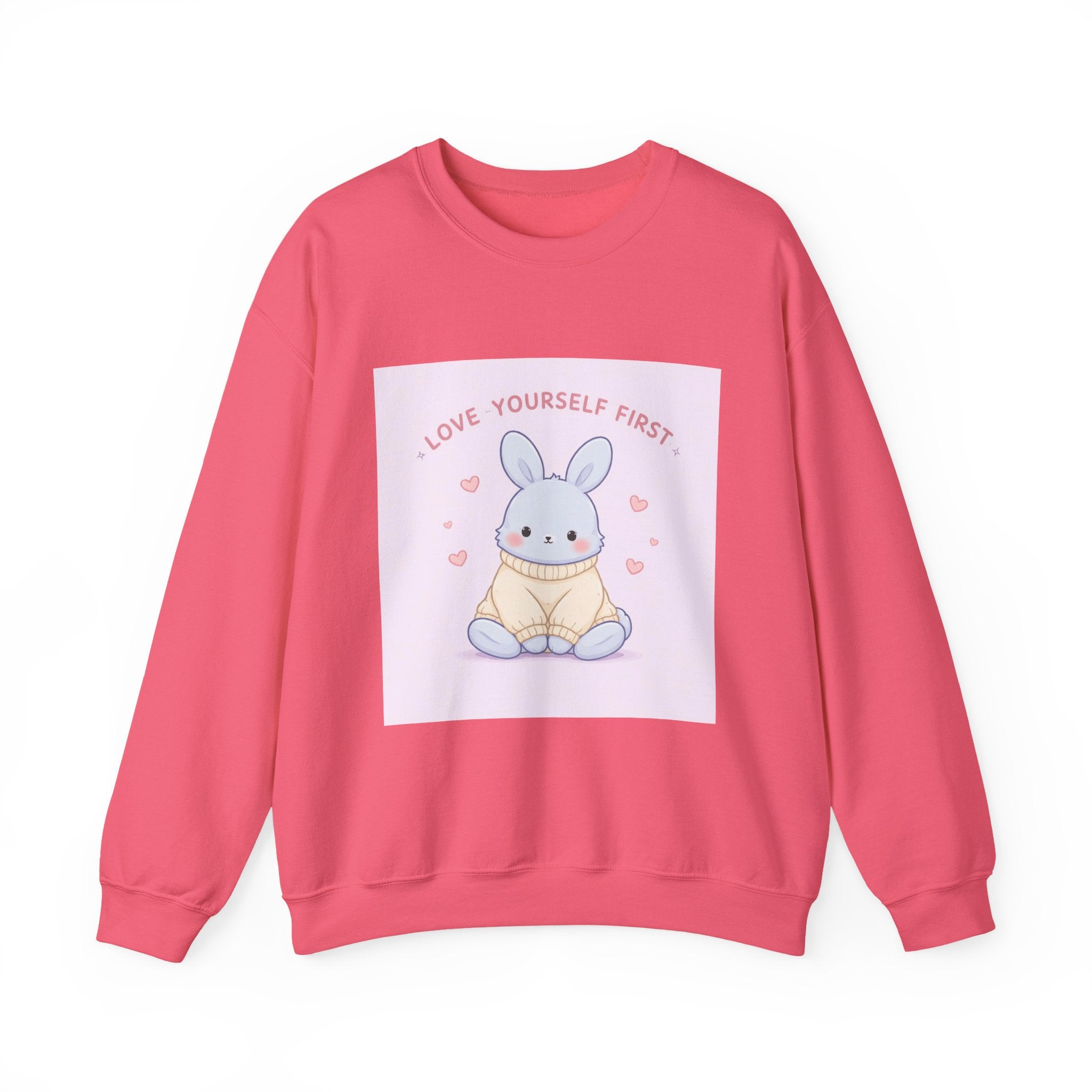 "LOVE YOURSELF FIRST" Black Cat Crewneck | College Girl Gift | Fashion | KayKay Classics