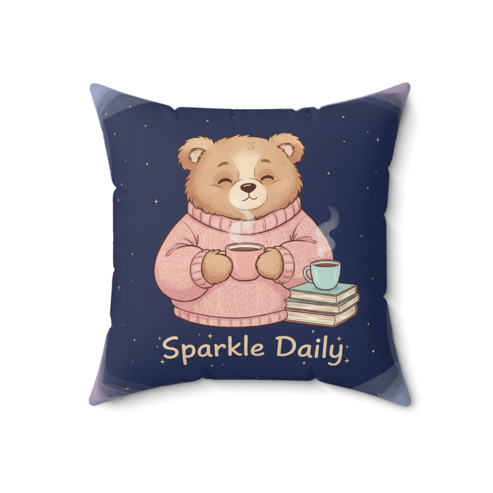 Bear Square Pillow – Sparkle Daily