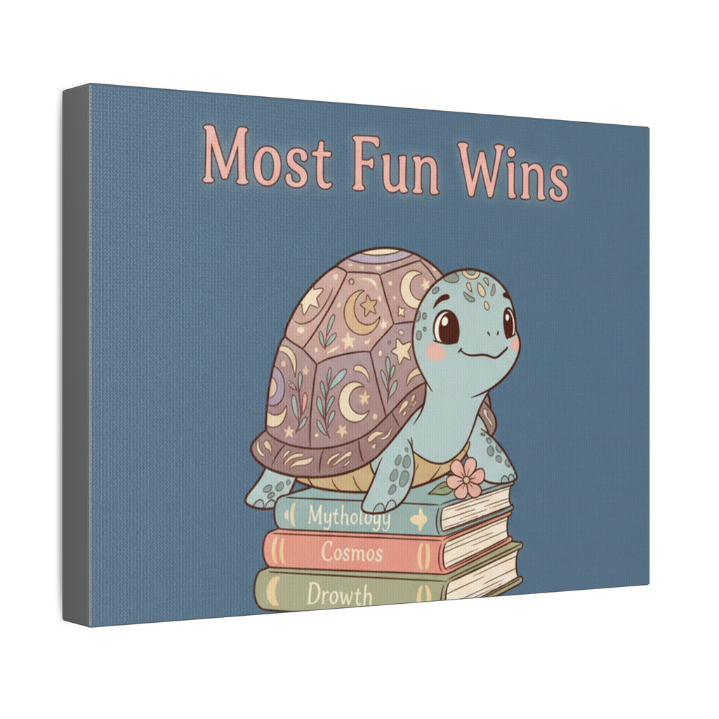 Turtle Canvas Print – Most Fun Wins