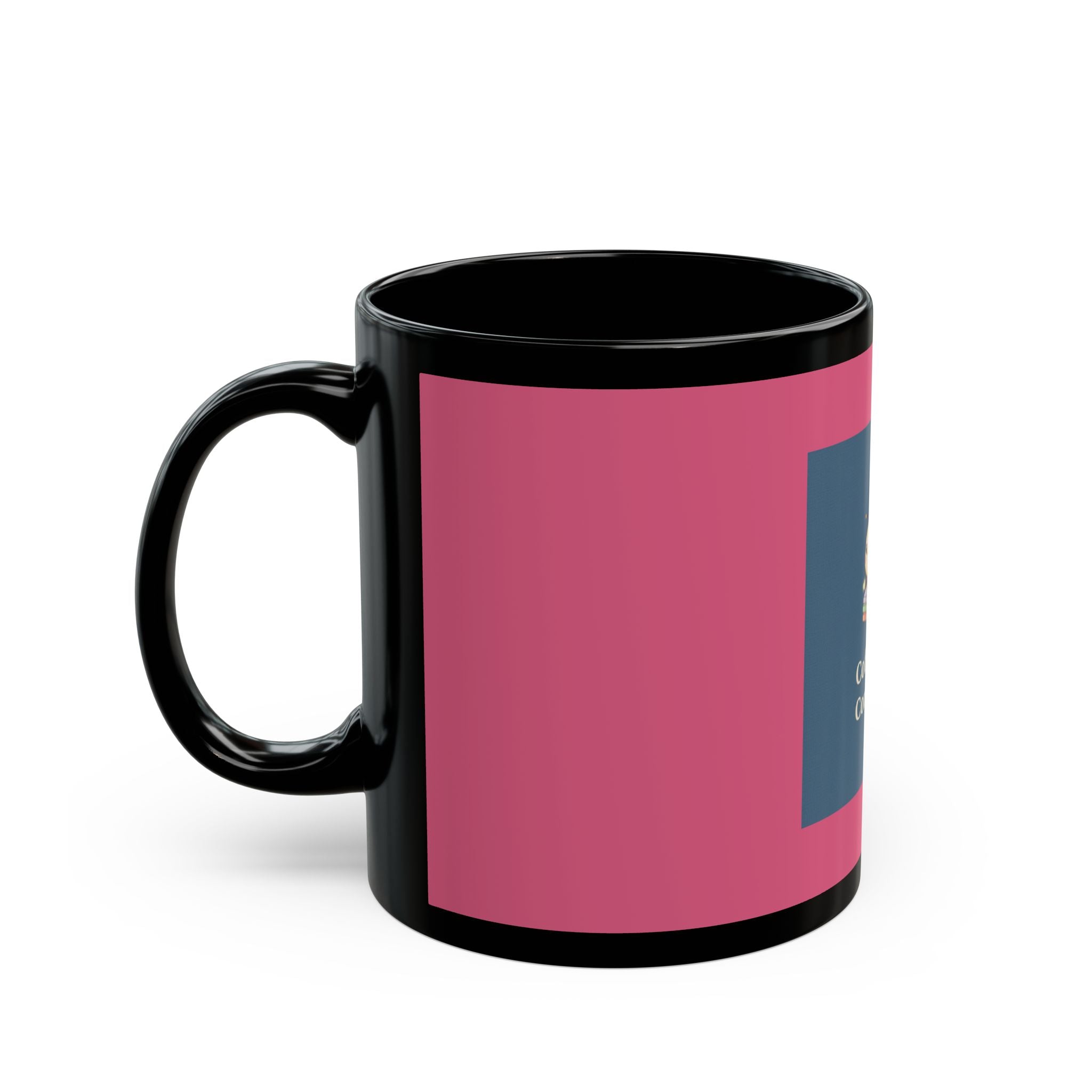 Bee Black Mug 11oz – Coffee and Confidence