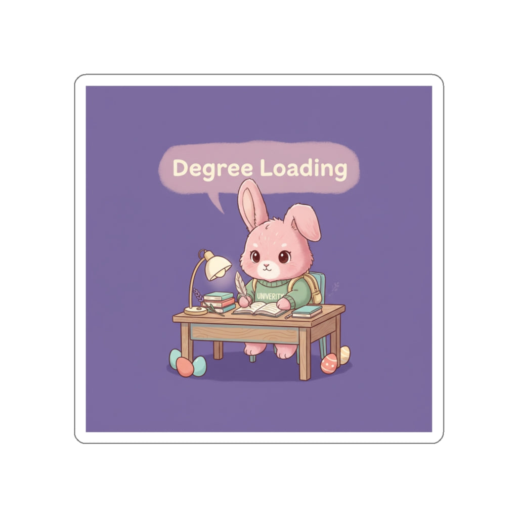 Bunny Die-Cut Sticker – Degree Loading