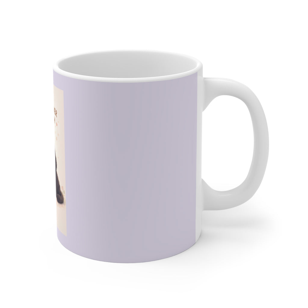 "YOU'RE NEVER TOO MUCH" Black Cat Mug | College Girl Gift | Fashion | KayKay Classics