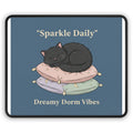 Black Cat Mouse Pad – Sparkle Daily Dreamy Dorm Vibes