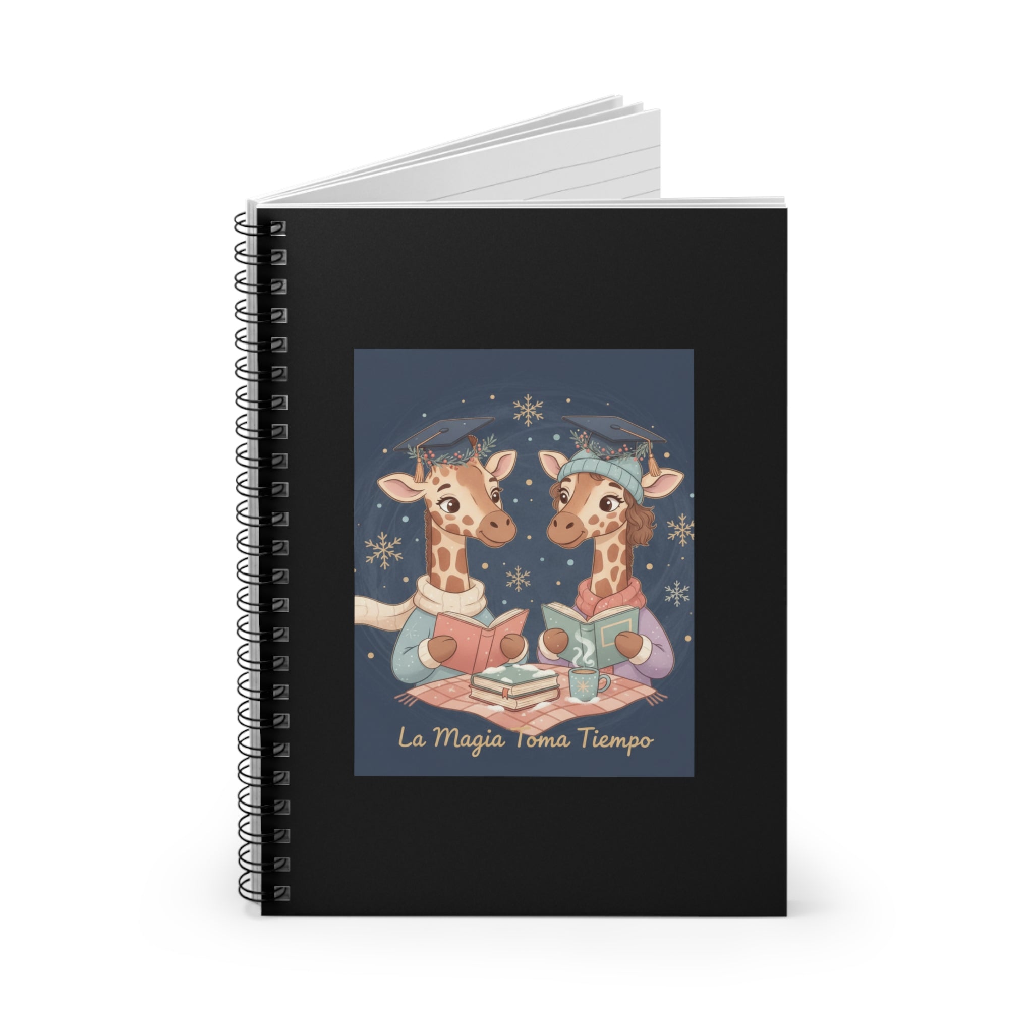 La Magia Toma Tiempo Giraffe Spiral Notebook