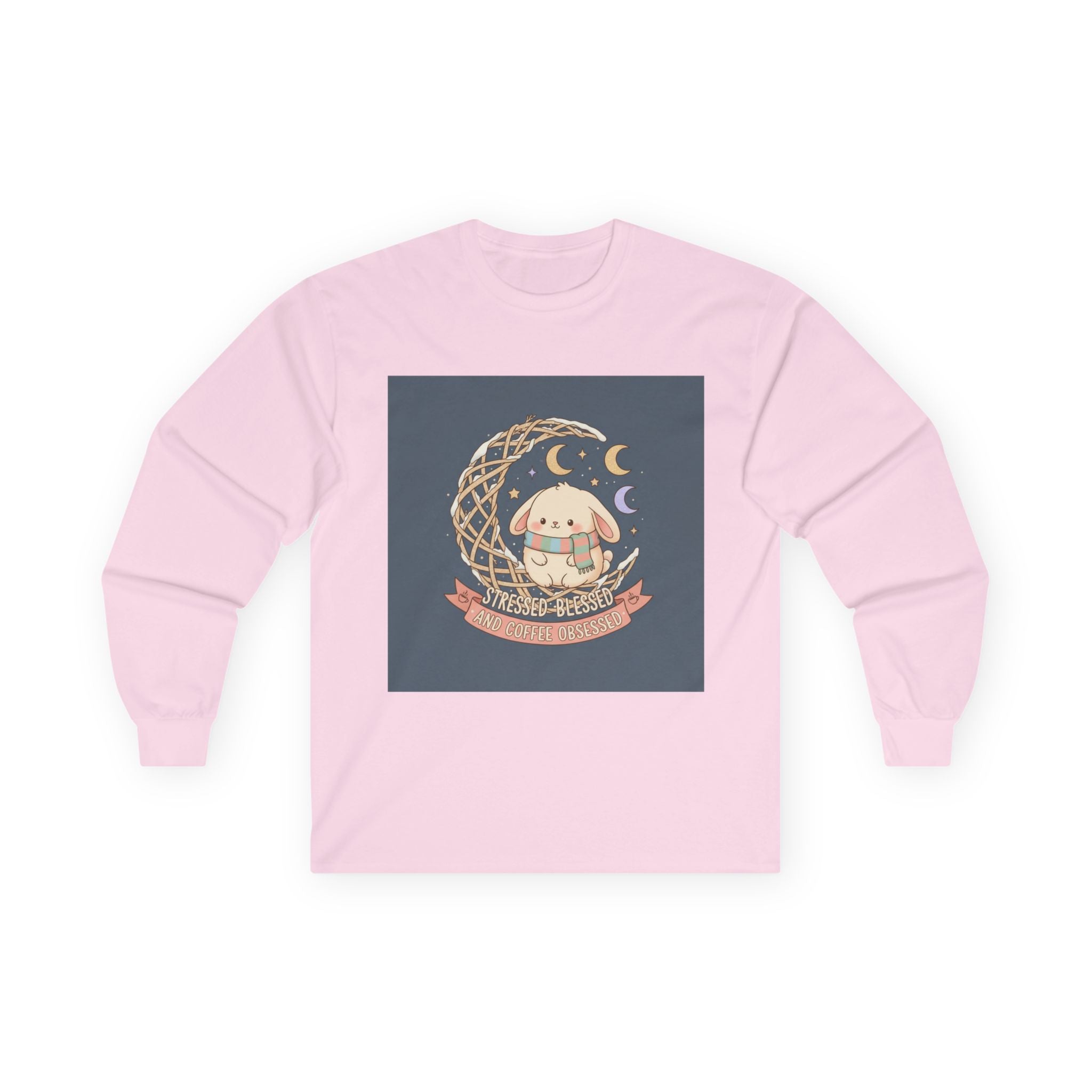 Stressed Blessed and Coffee Obsessed Long Sleeve Tee