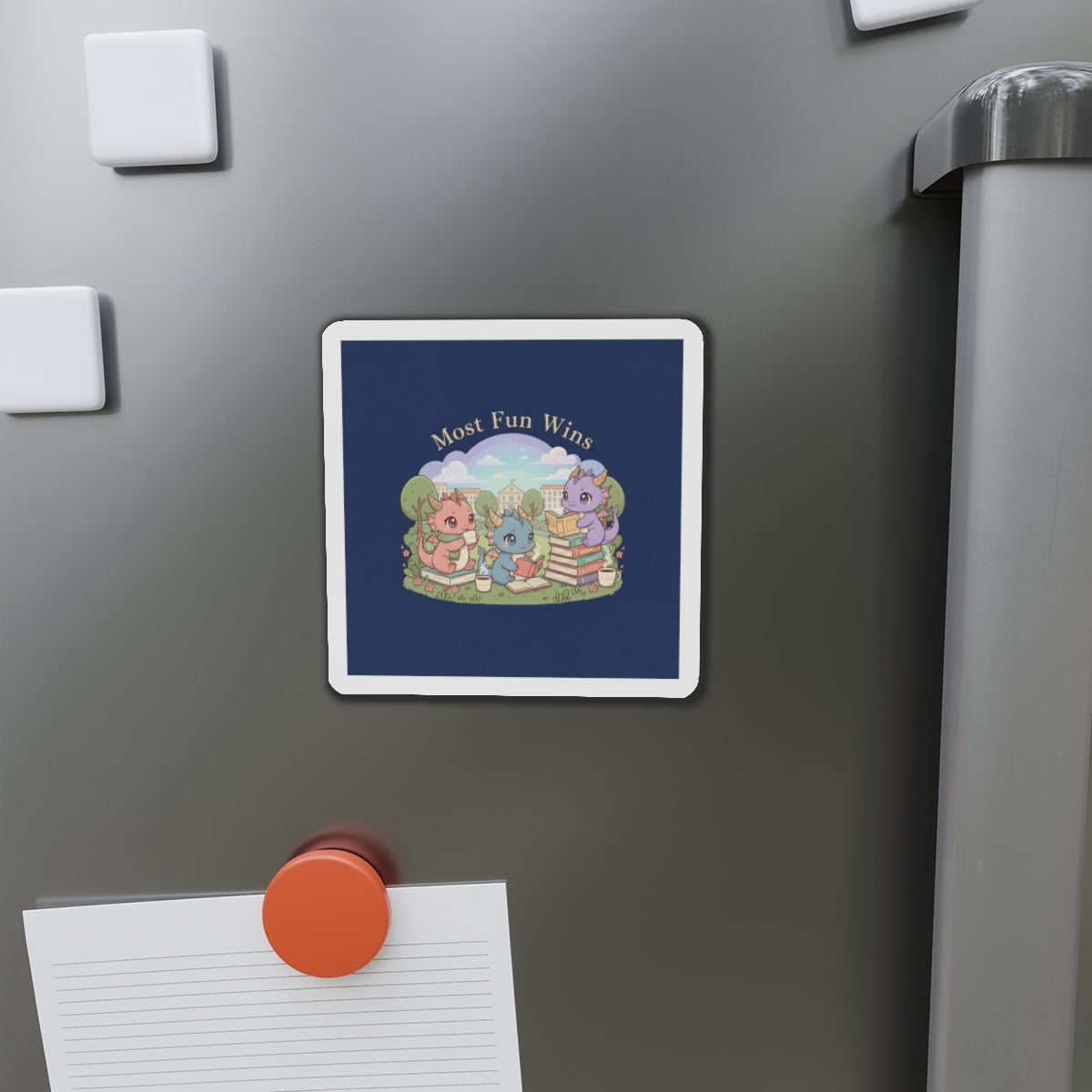 Baby Dragons Die-Cut Magnet – Most Fun Wins