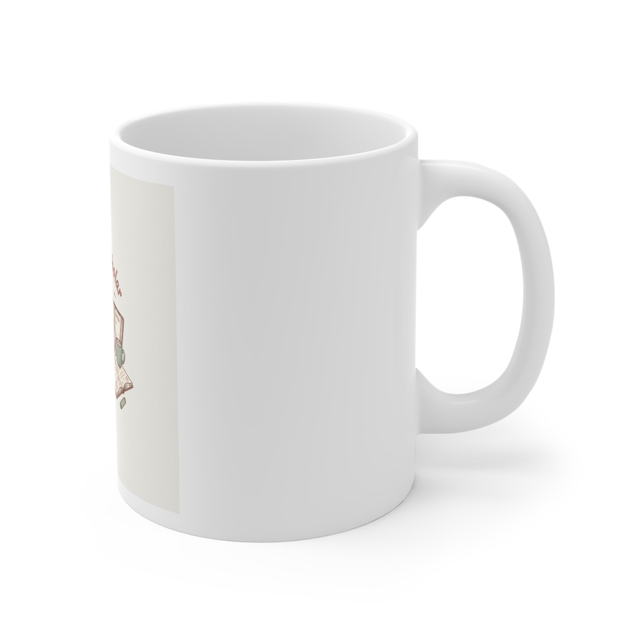 Soft Life Scholar Cat Mug 11oz