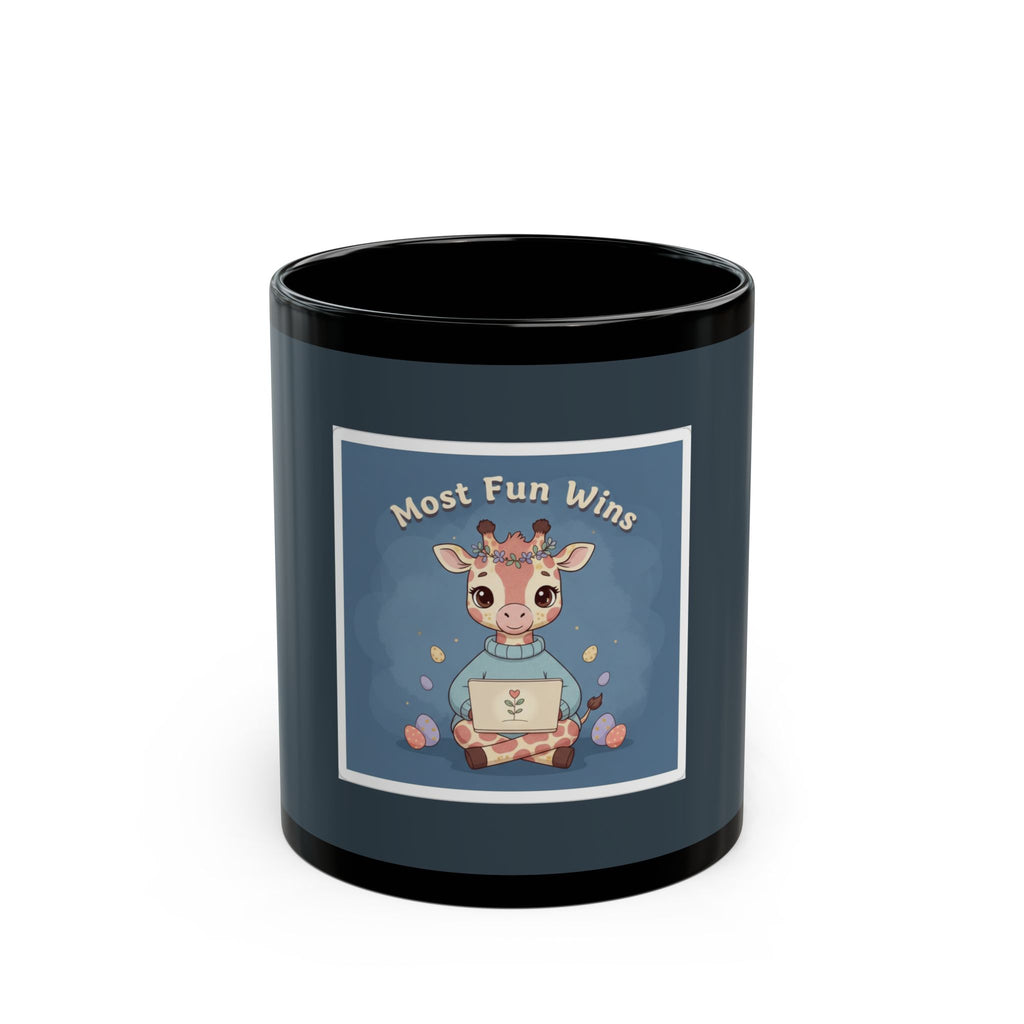 Giraffe Black Mug 11oz – Most Fun Wins