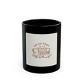 Soft Life Scholar Cat Black Mug 11oz