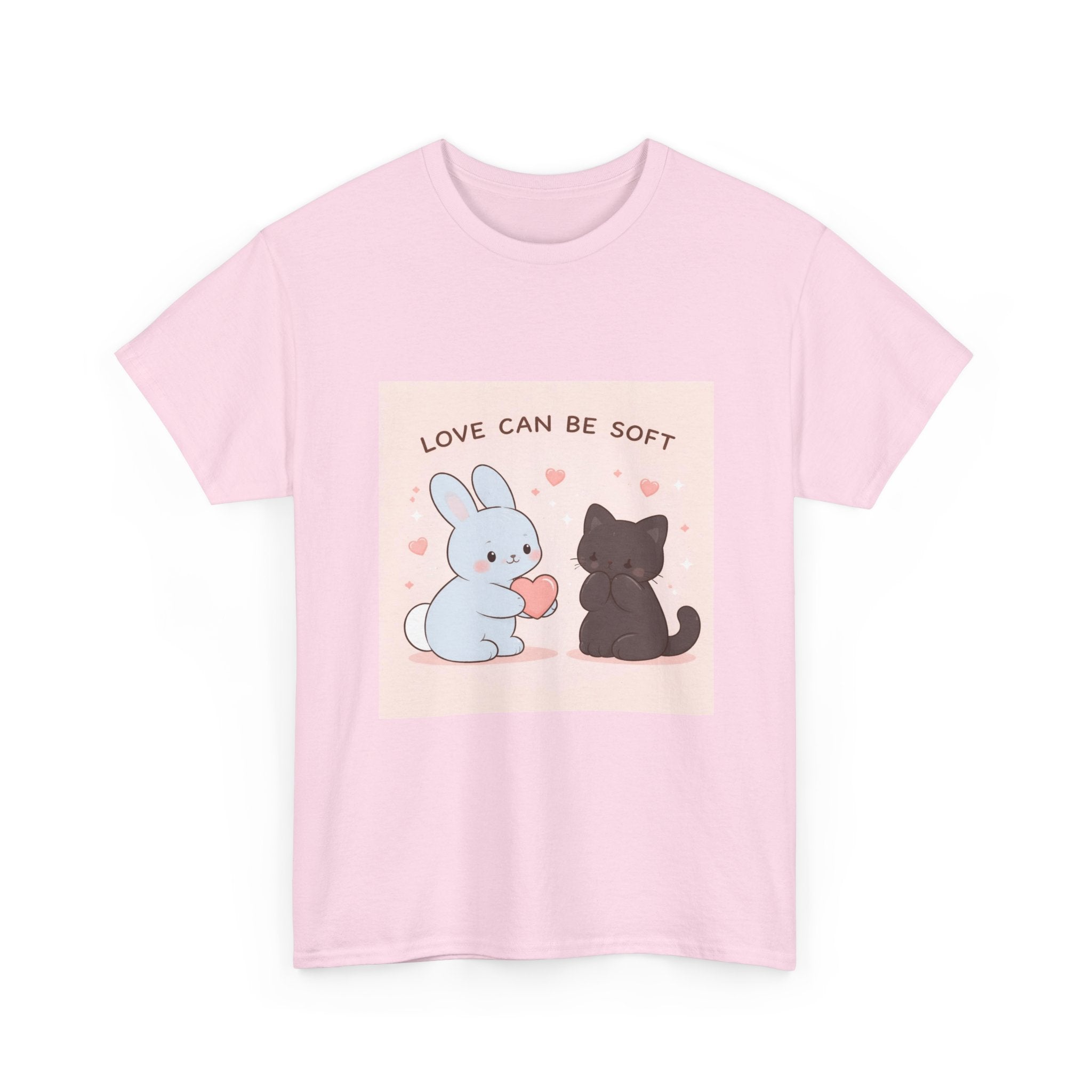 "LOVE CAN BE SOFT" Black Cat Kids Tee | College Girl Gift | Fashion | KayKay Classics