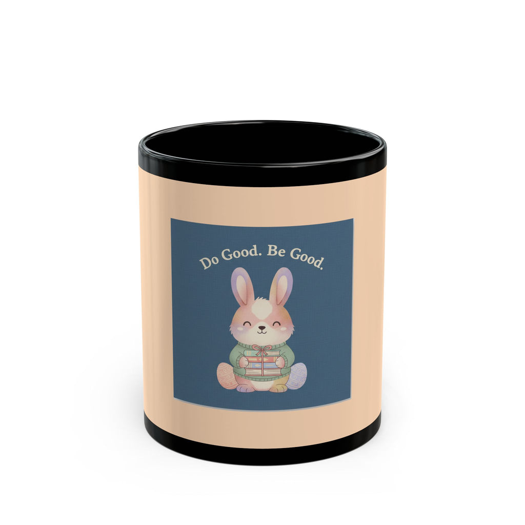 Bunny Black Mug 11oz – Do Good Be Good