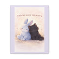 "YOU'RE NEVER TOO MUCH" Black Cat Canvas | College Girl Gift | Fashion | KayKay Classics