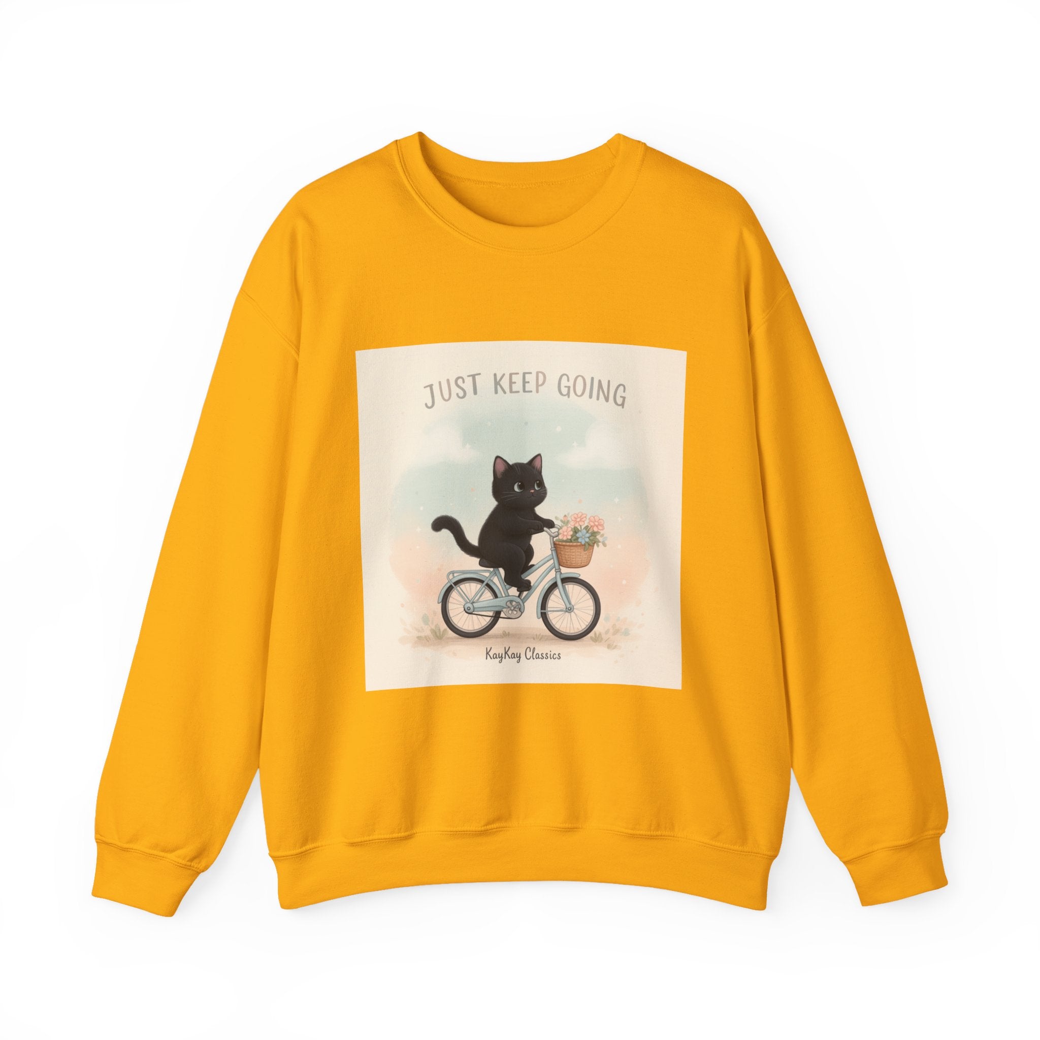 "Design" Black Cat Crewneck | College Girl Gift | Fashion | KayKay Classics