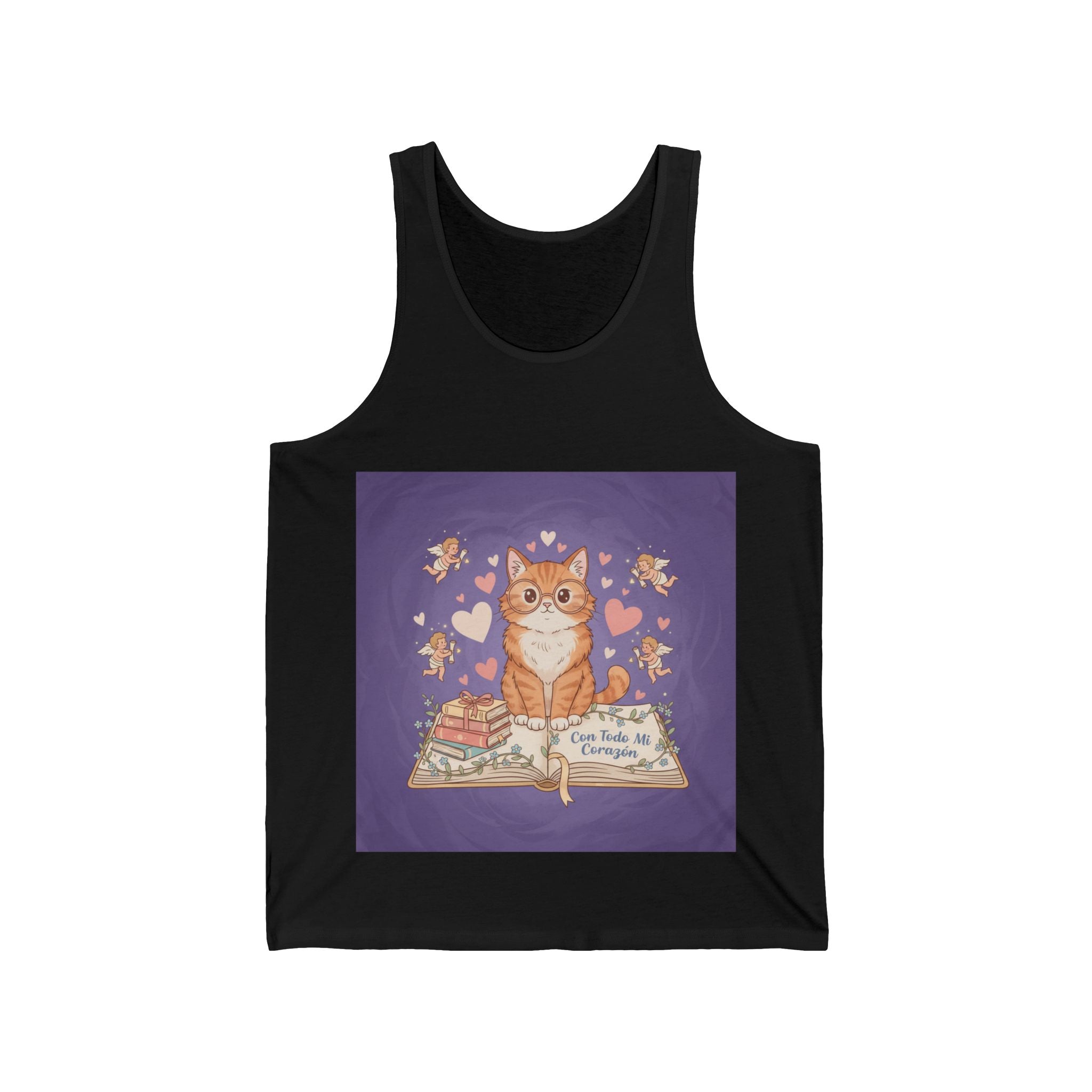 Con Todo Mi Corazón Cat Tank Top