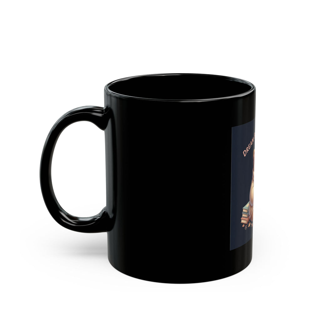 Bear Black Mug 11oz – Dream Big Study Hard