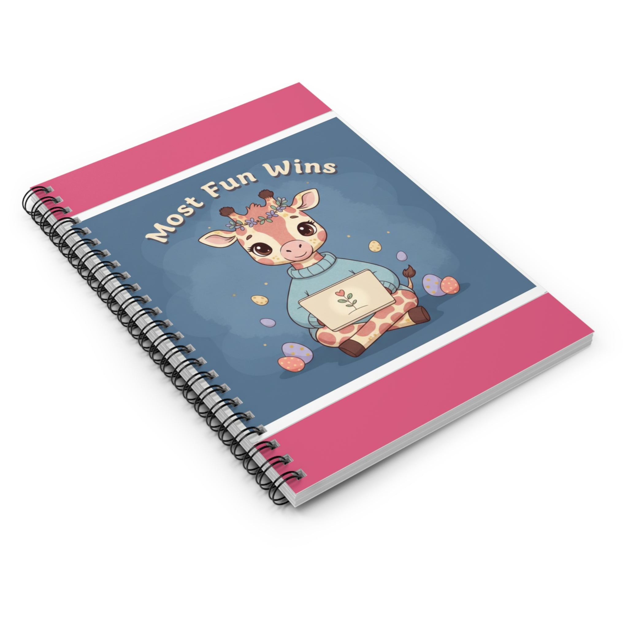 Giraffe Spiral Notebook – Most Fun Wins