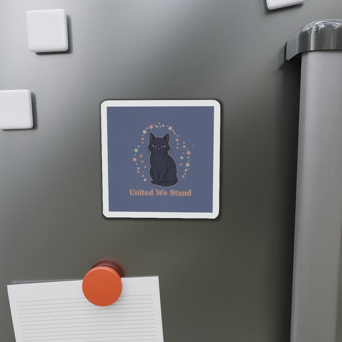 Black Cat Die-Cut Magnet – United We Stand