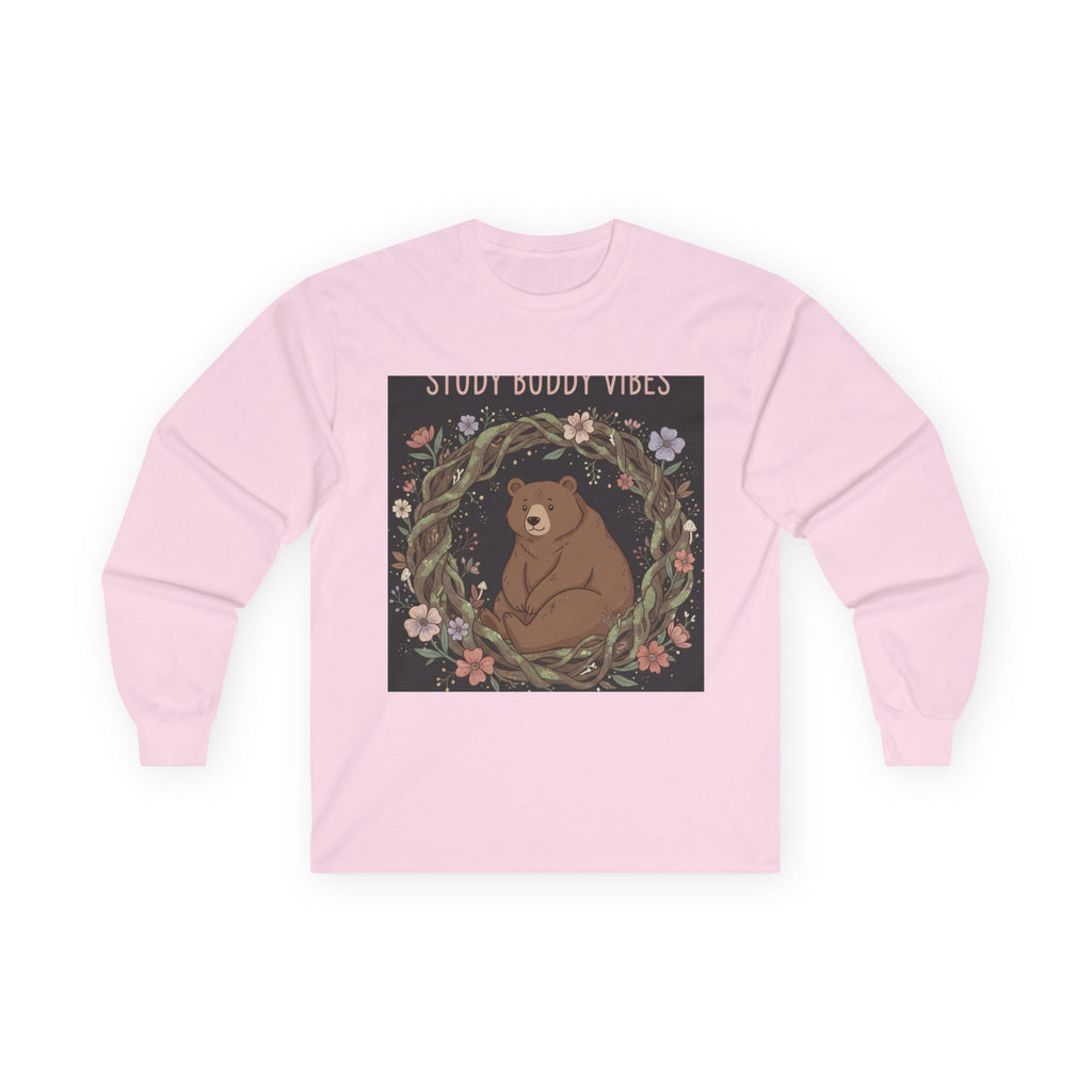 Bear Long Sleeve Tee – Study Buddy Vibes