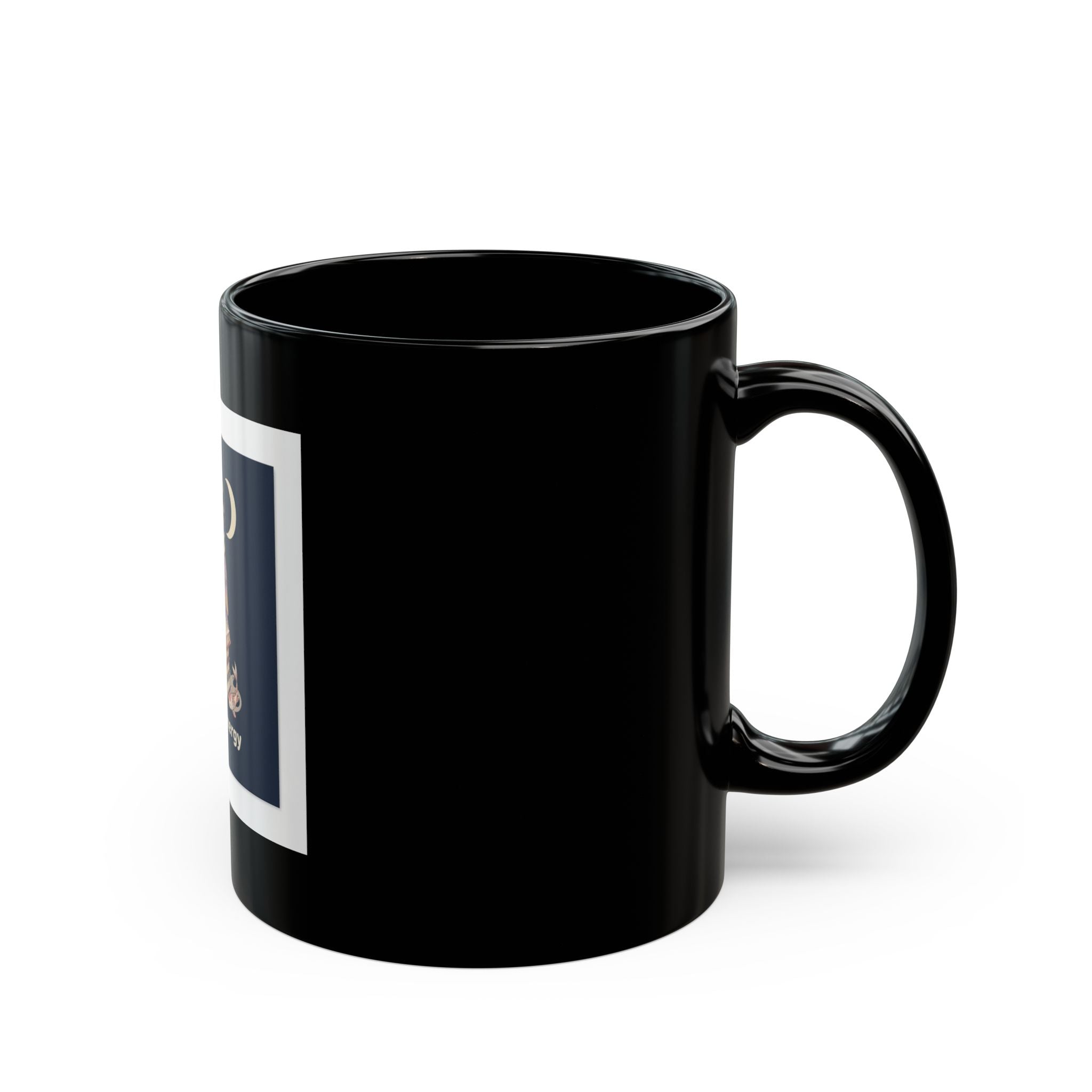 big brain energy Black Mug 11oz