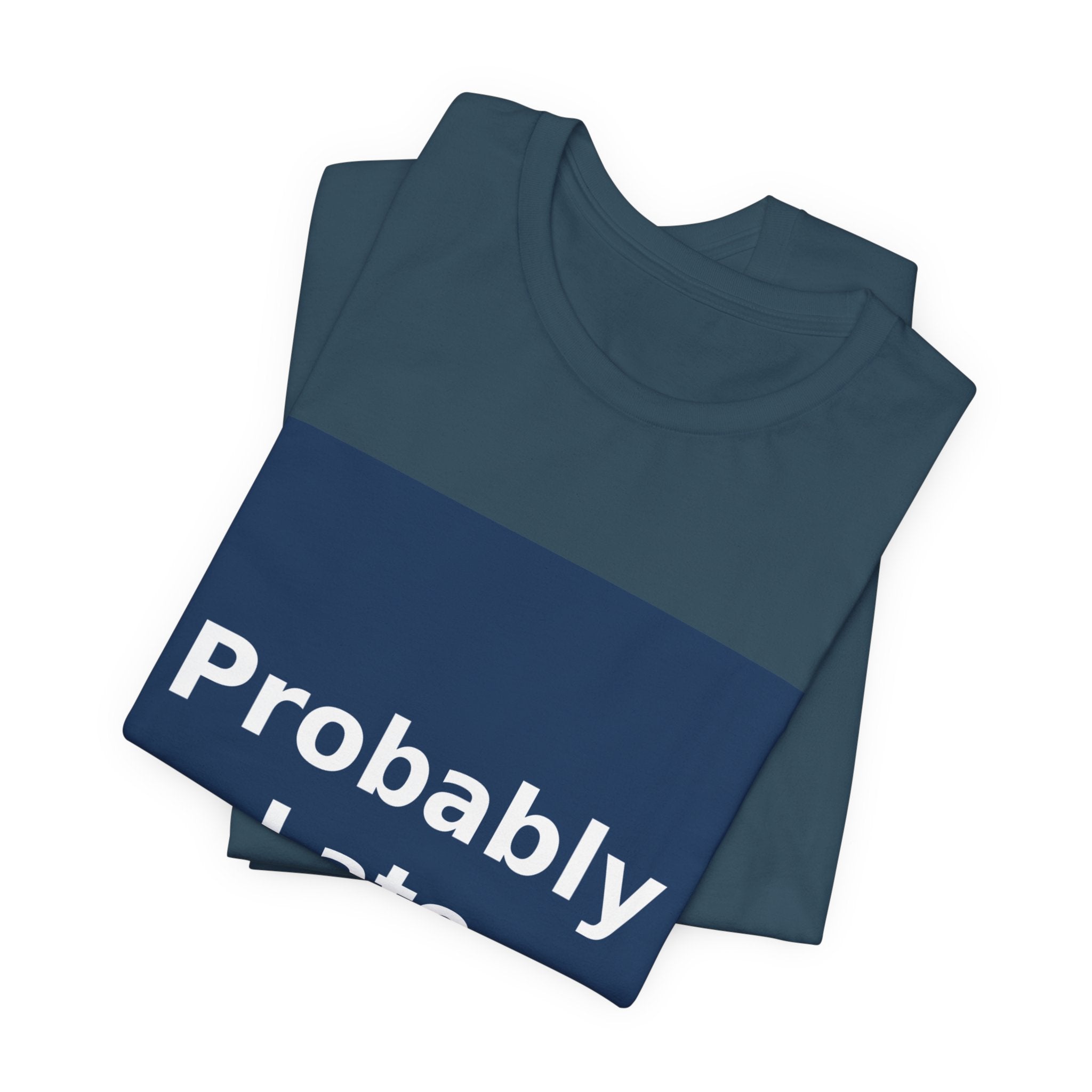 "Probably Late" Black Cat Women Tee | College Girl Gift | Fashion | KayKay Classics