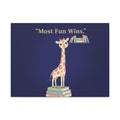 Giraffe Canvas Print – Most Fun Wins
