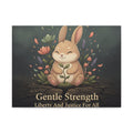 Bunny Canvas Print – Gentle Strength Liberty and Justice for
