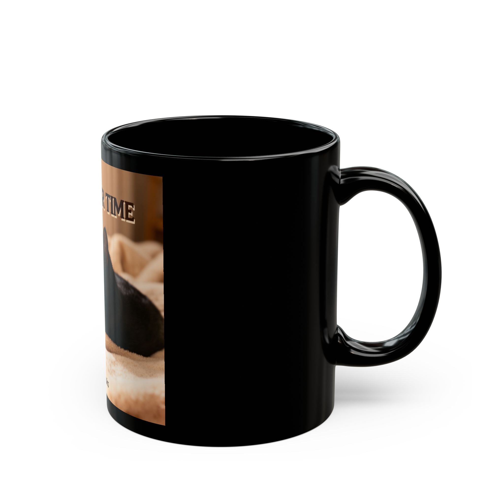 TAKE YOUR TIME Black Mug