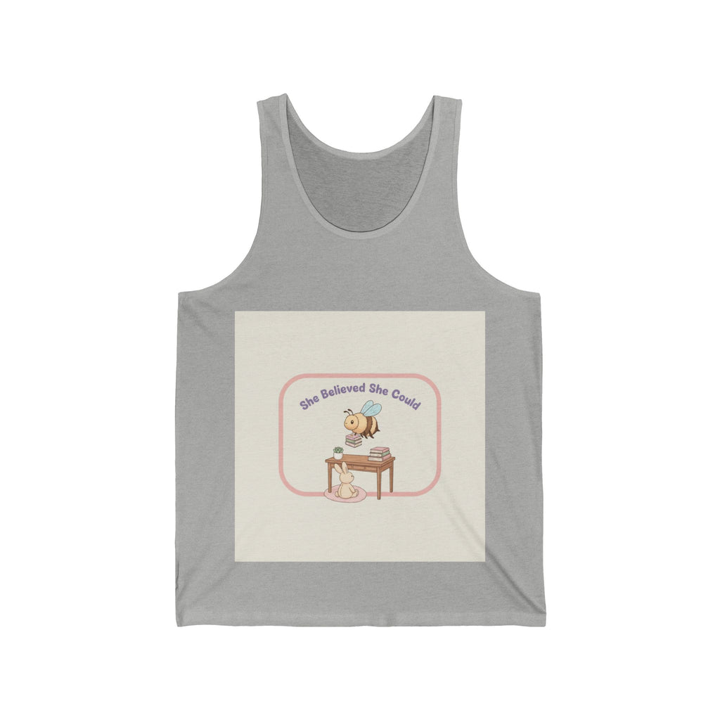 She Believed She Could Bee and bunny Tank Top