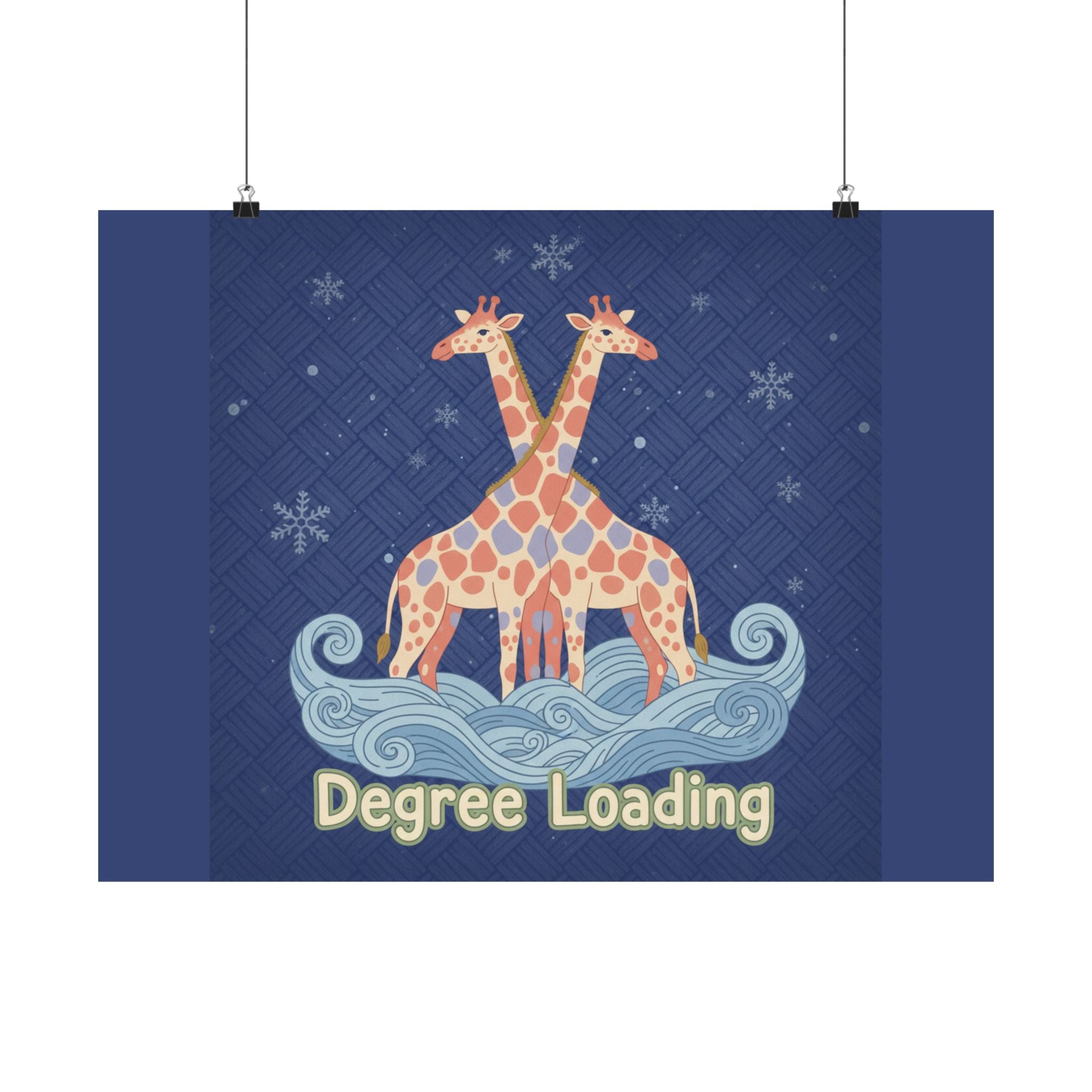 Degree Loading Giraffe Poster