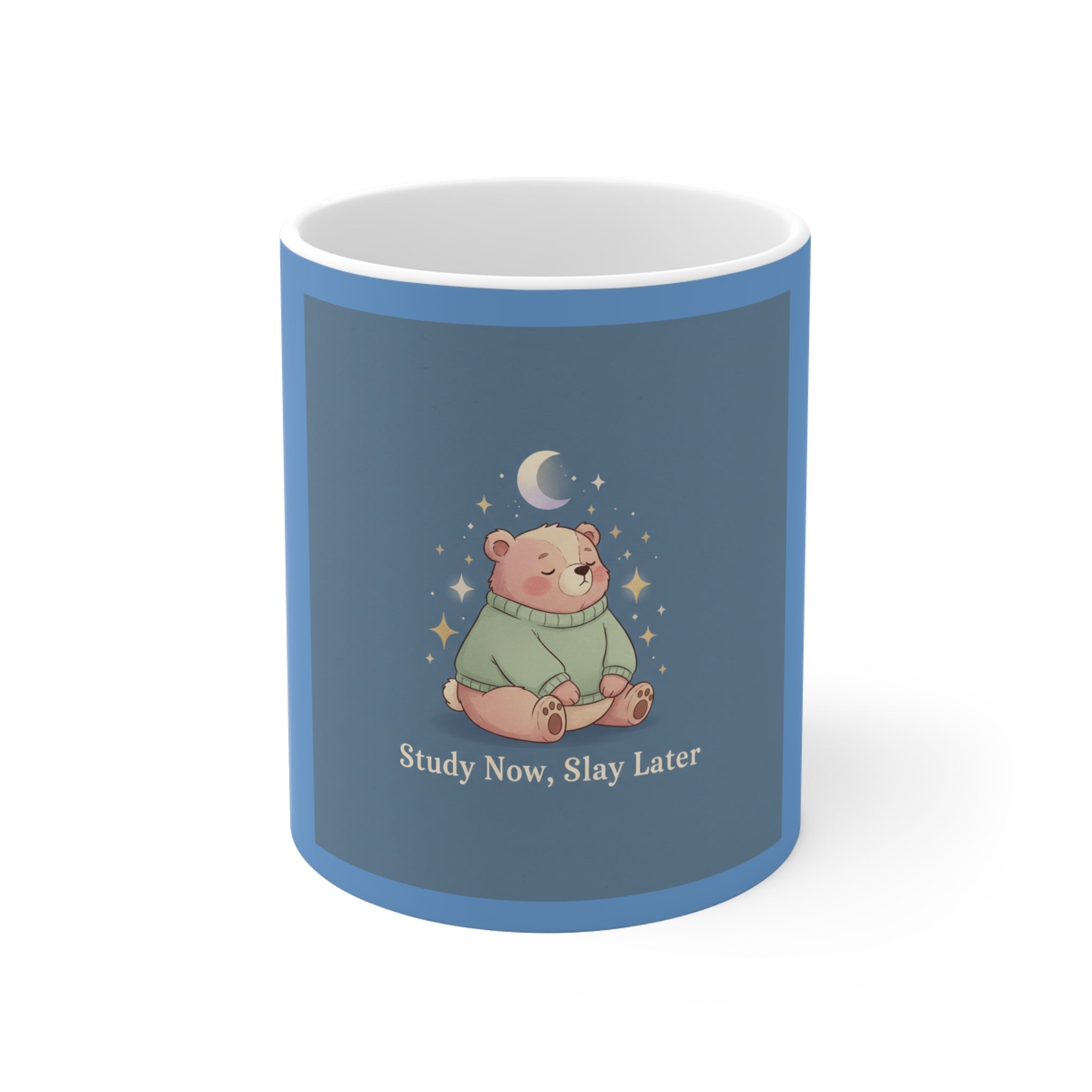 Bear Mug 11oz – Study Now Slay Later