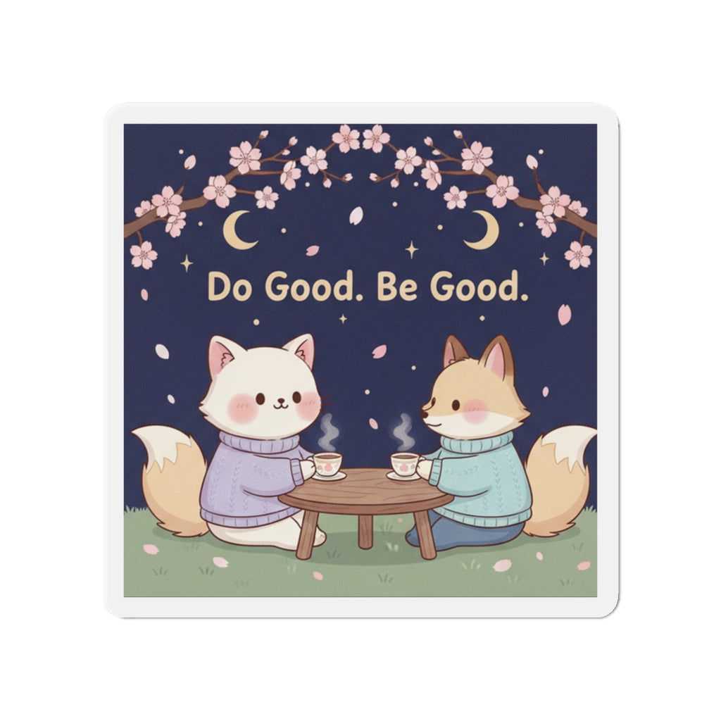 Cat Die-Cut Magnet – Do Good Be Good