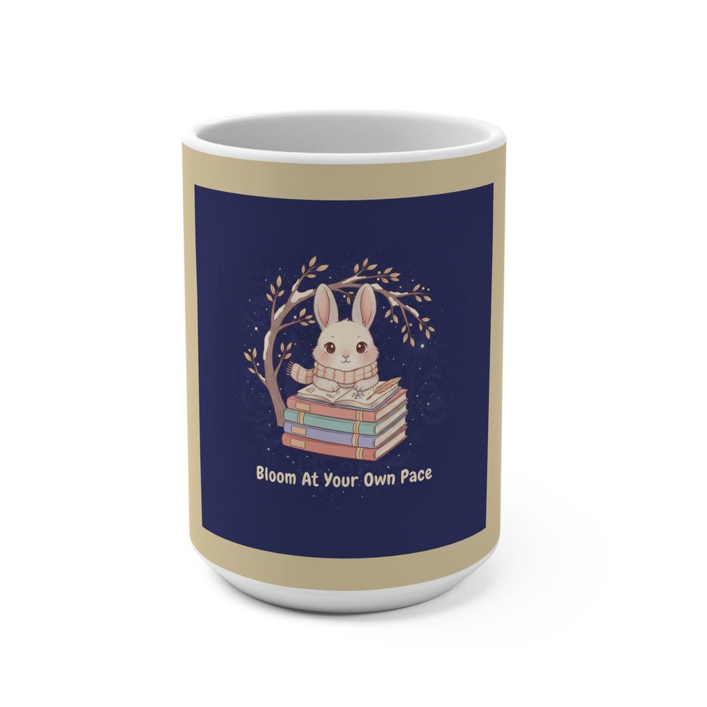 Rabbit Mug 15oz – Bloom at Your Own Pace