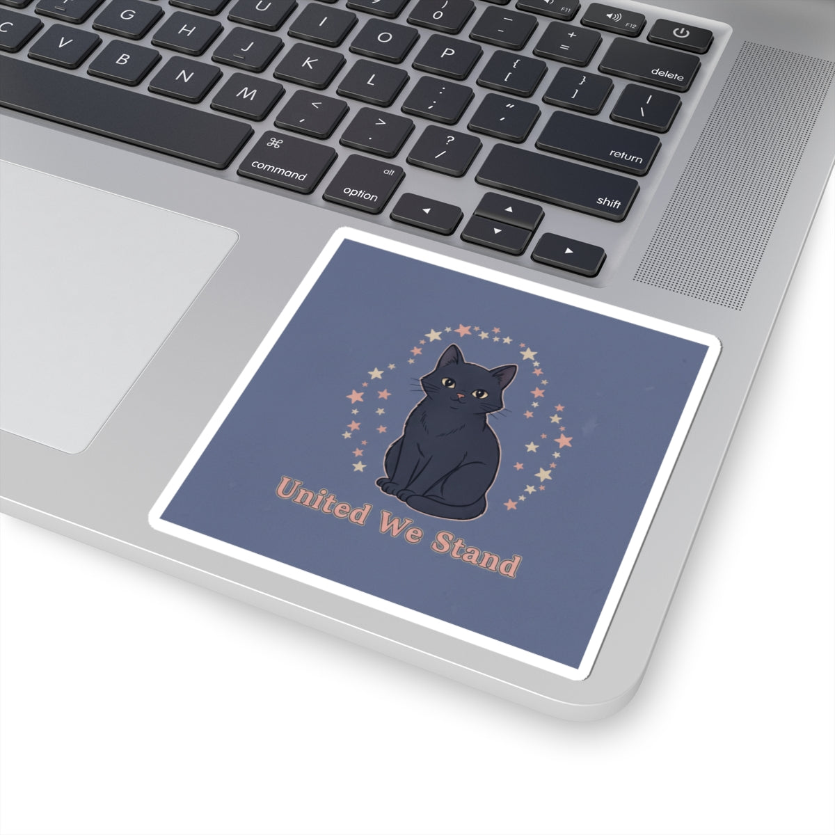 Black Cat Kiss-Cut Sticker – United We Stand