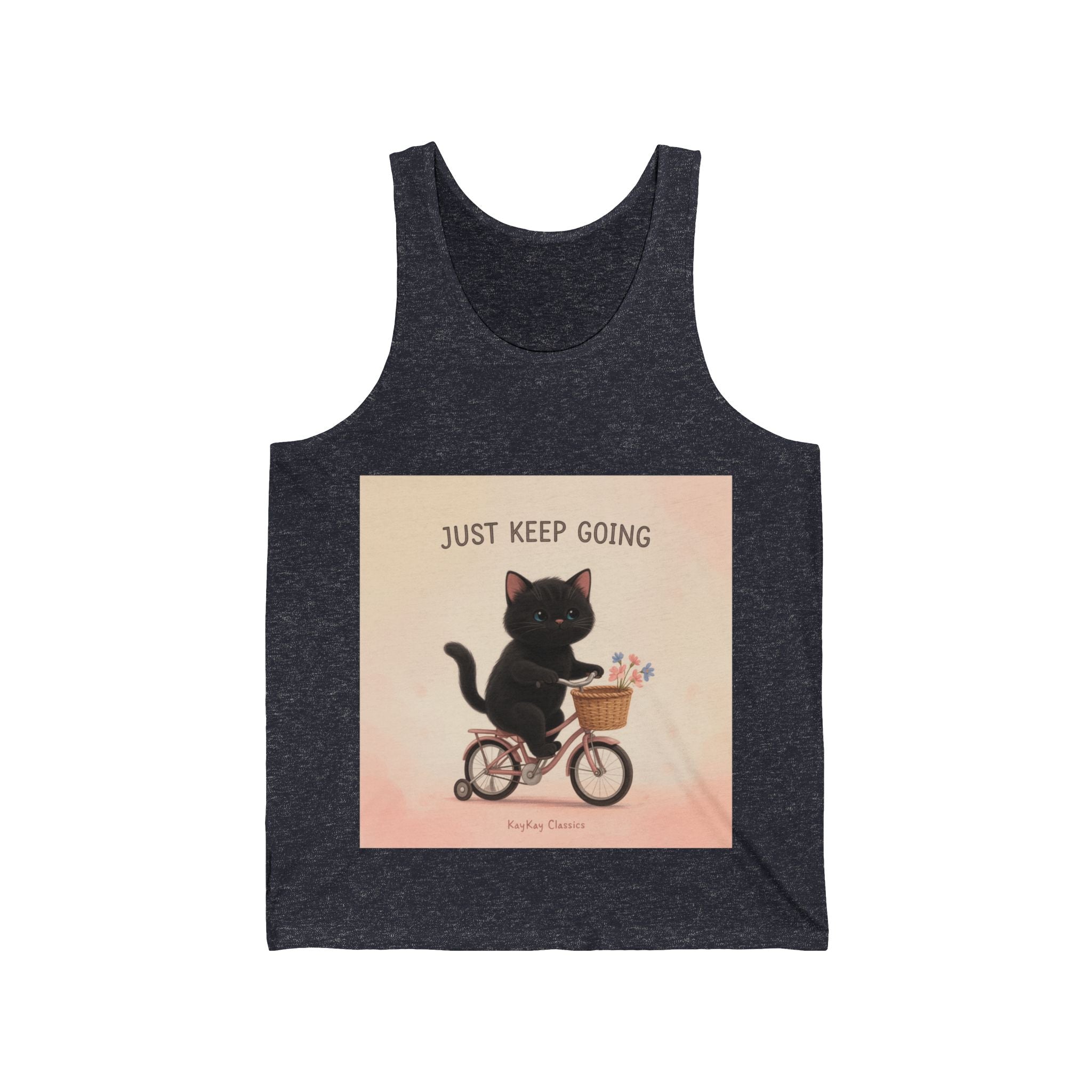 "Life Behind Bars" Black Cat Tank Top | College Girl Gift | Fashion | KayKay Classics