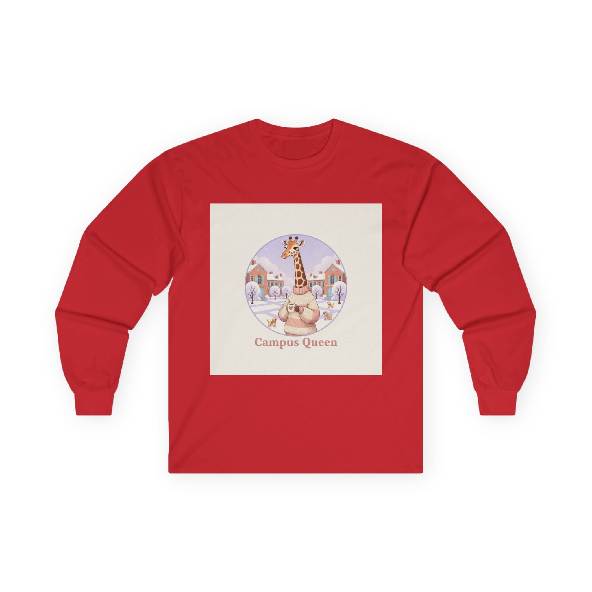 Campus Queen Giraffe Long Sleeve Tee