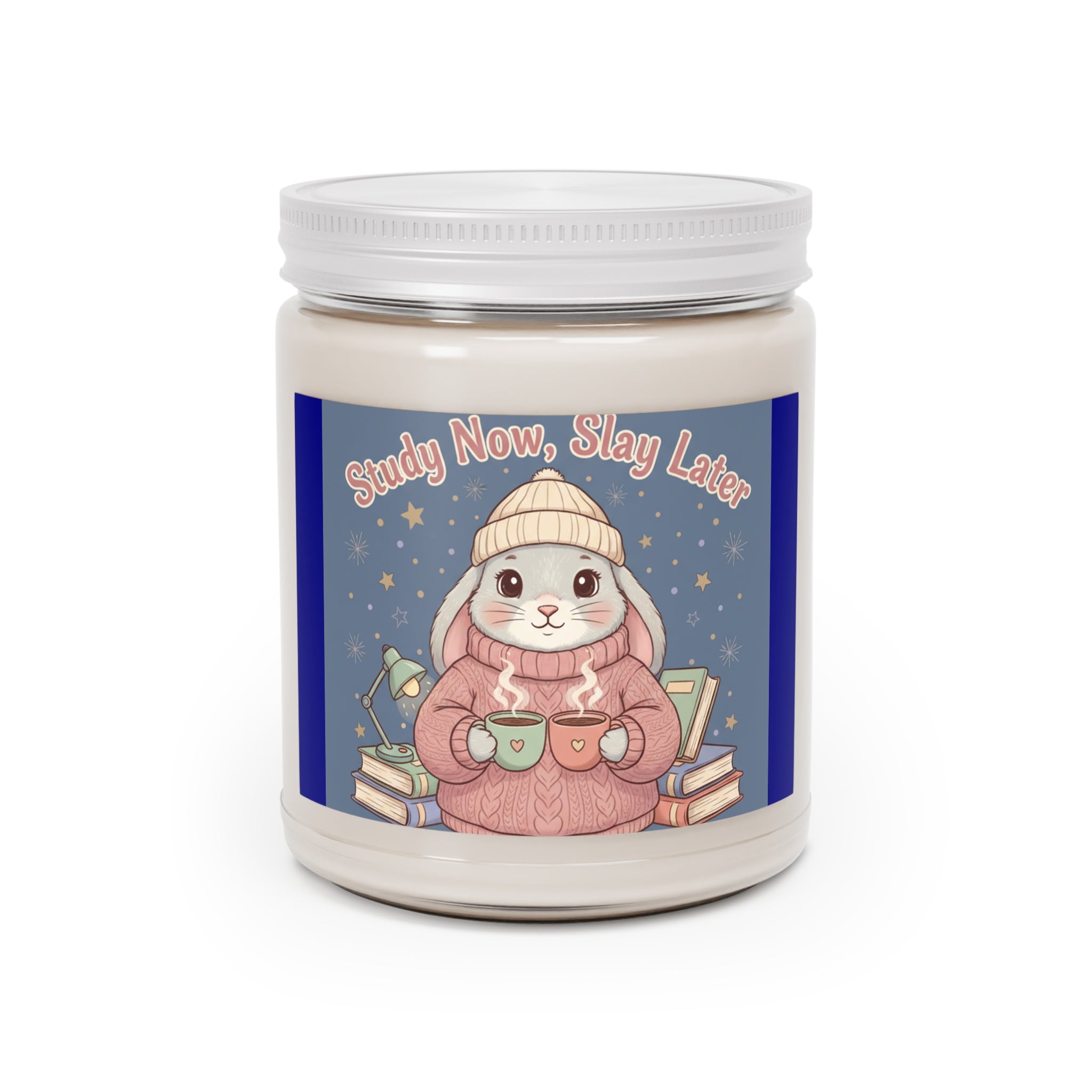 Rabbit Scented Candle – Study Now, Slay Later