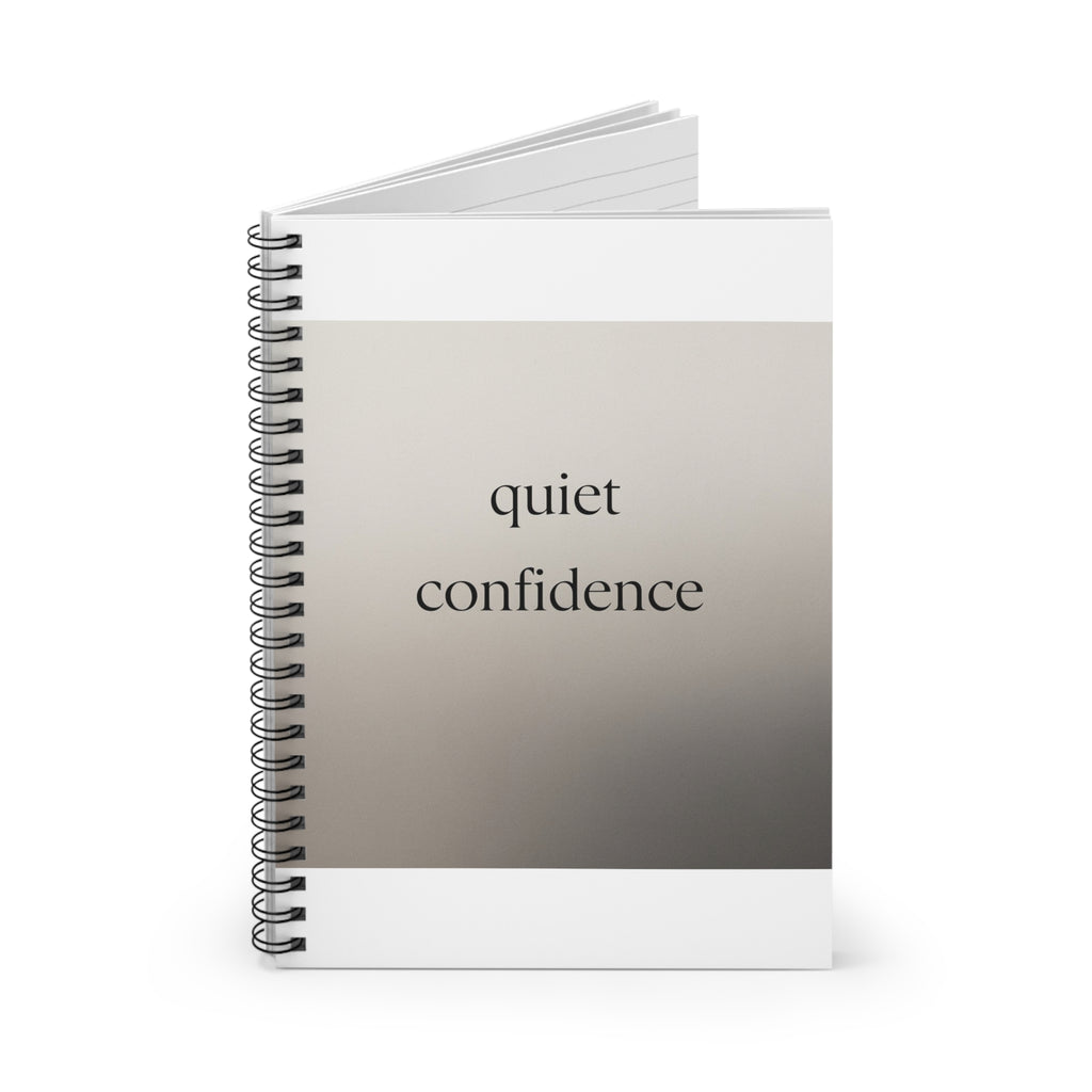 quiet confidence Spiral Notebook