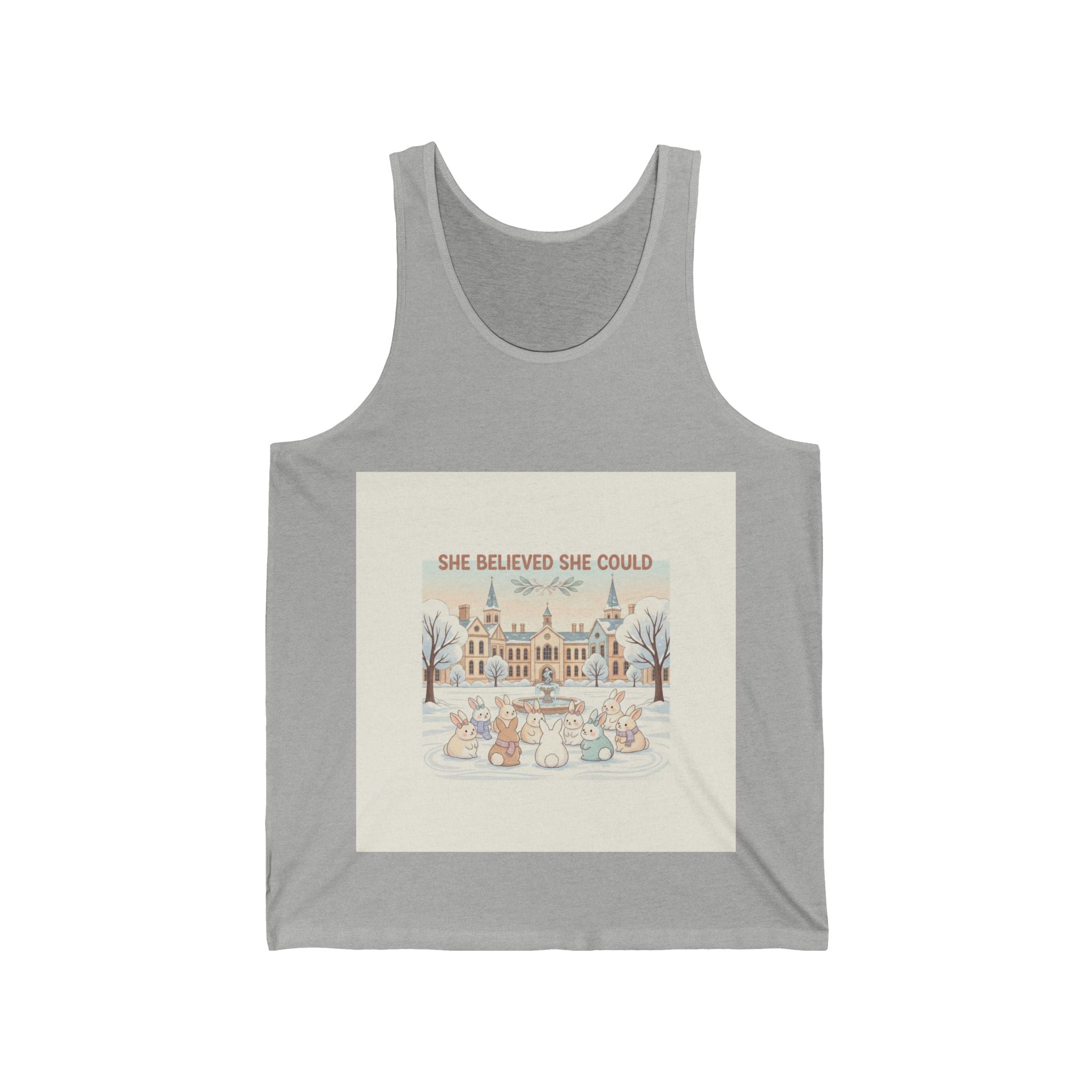 SHE BELIEVED SHE COULD Rabbit Tank Top