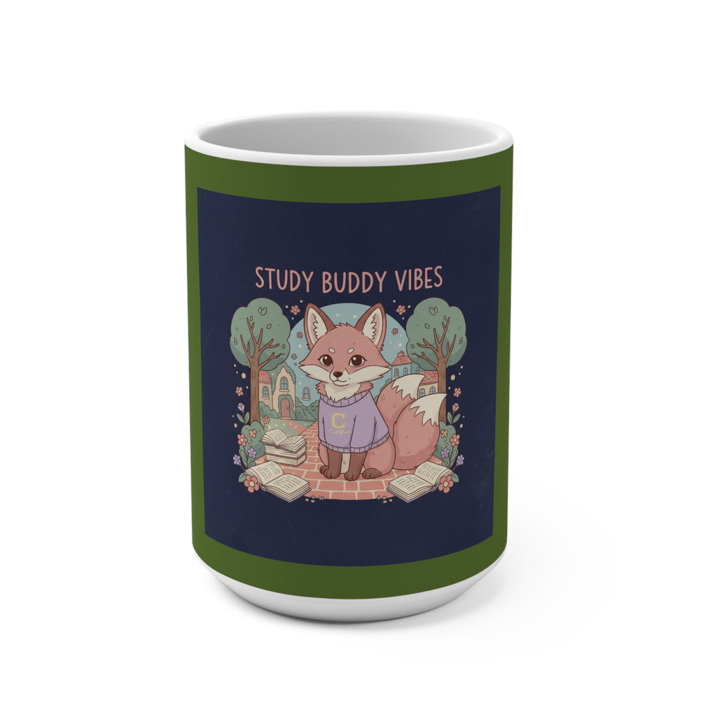 Fox Mug 15oz – Study Buddy Vibes
