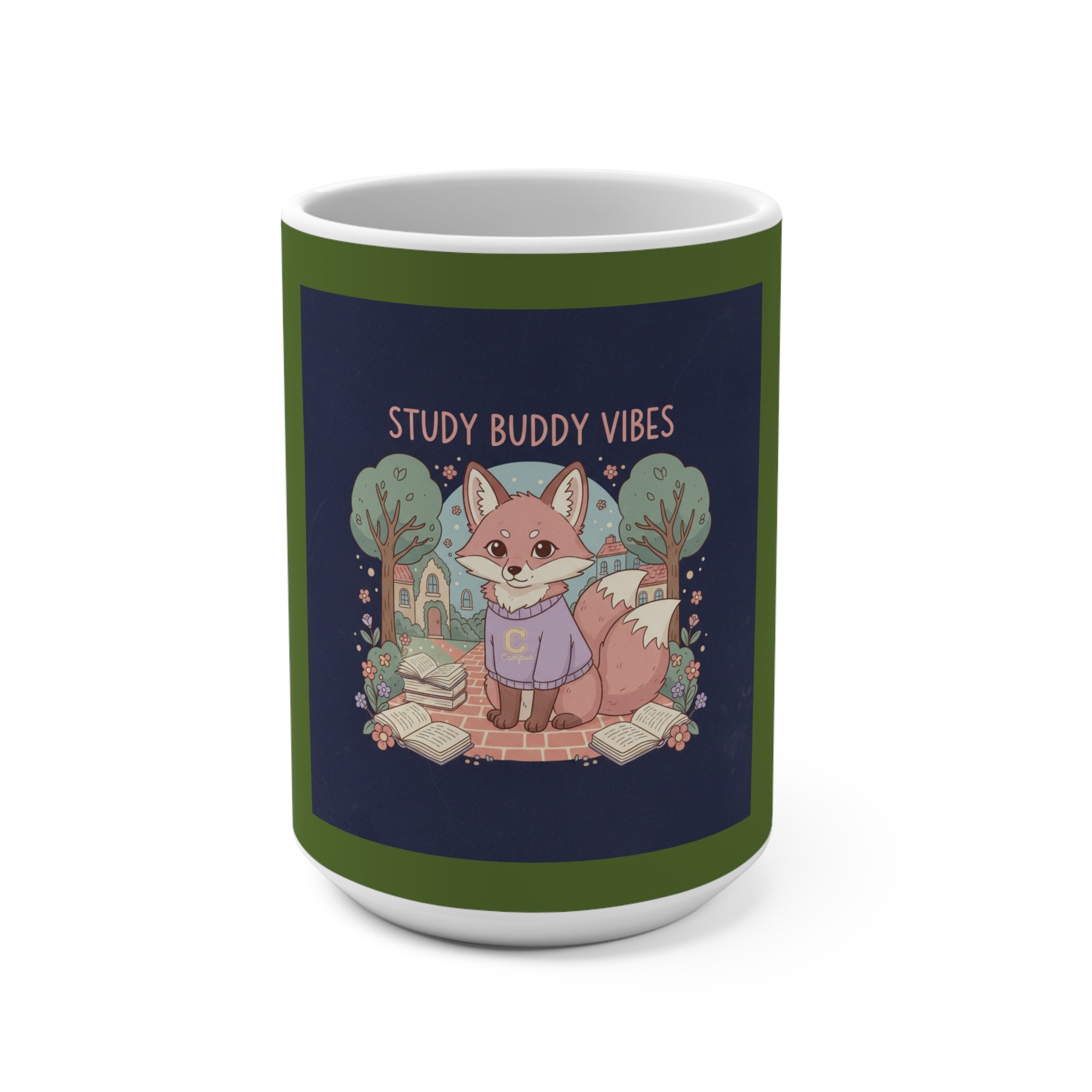 Fox Mug 15oz – Study Buddy Vibes