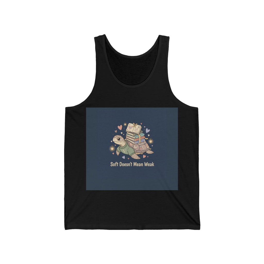Soft Doesnt Mean Weak Turtle Tank Top