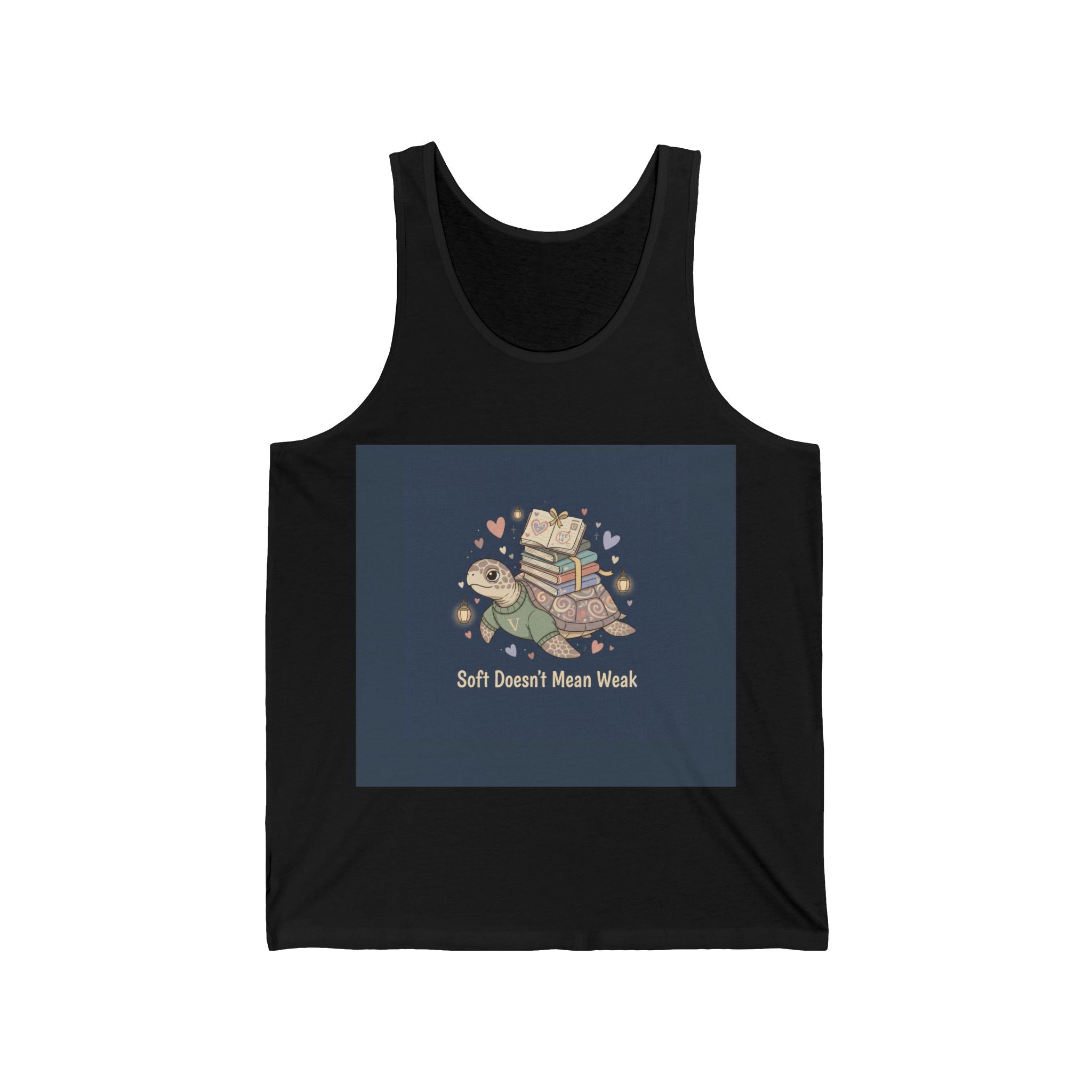 Soft Doesnt Mean Weak Turtle Tank Top