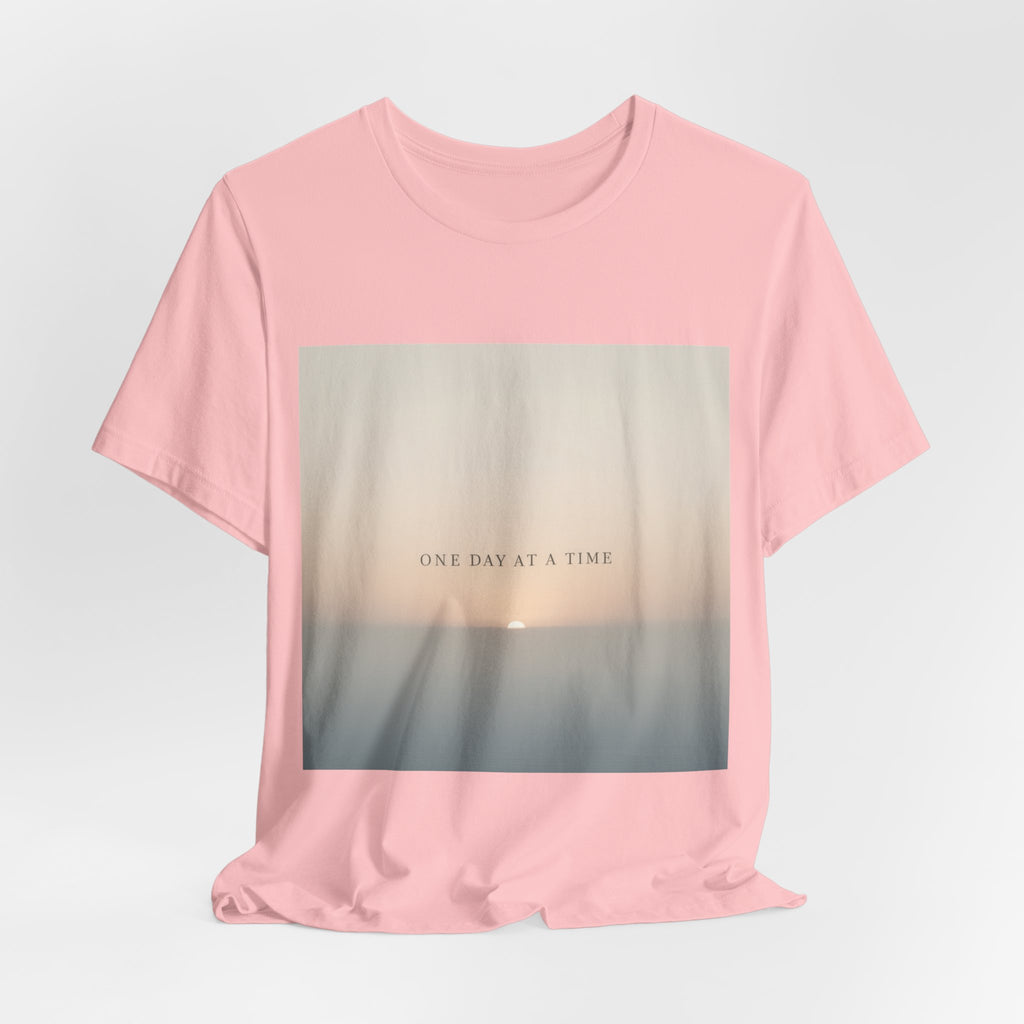 "ONE DAY AT A TIME" Black Cat Women Tee | College Girl Gift | Fashion | KayKay Classics