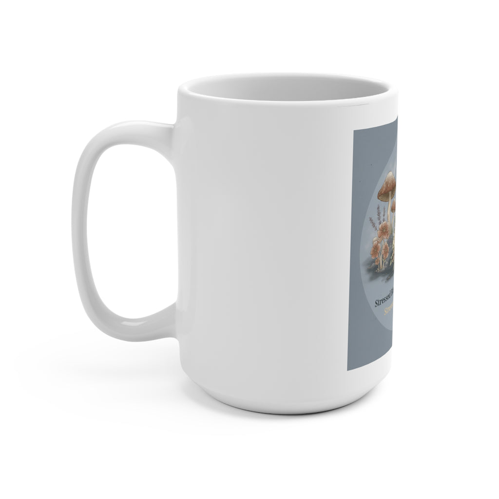 Stressed Blessed And Coffee Obsessed Mug 15oz