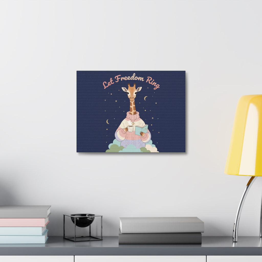 Giraffe Canvas Print – Let Freedom Ring