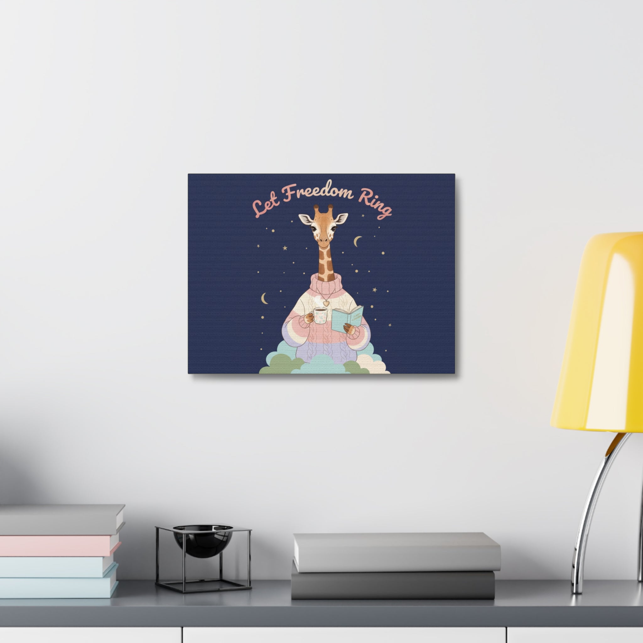 Giraffe Canvas Print – Let Freedom Ring