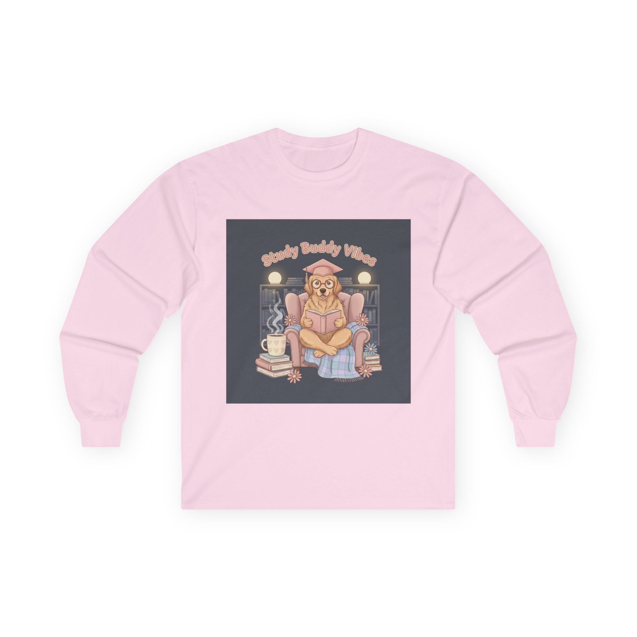 Daisies Long Sleeve Tee – Study Buddy Vibes