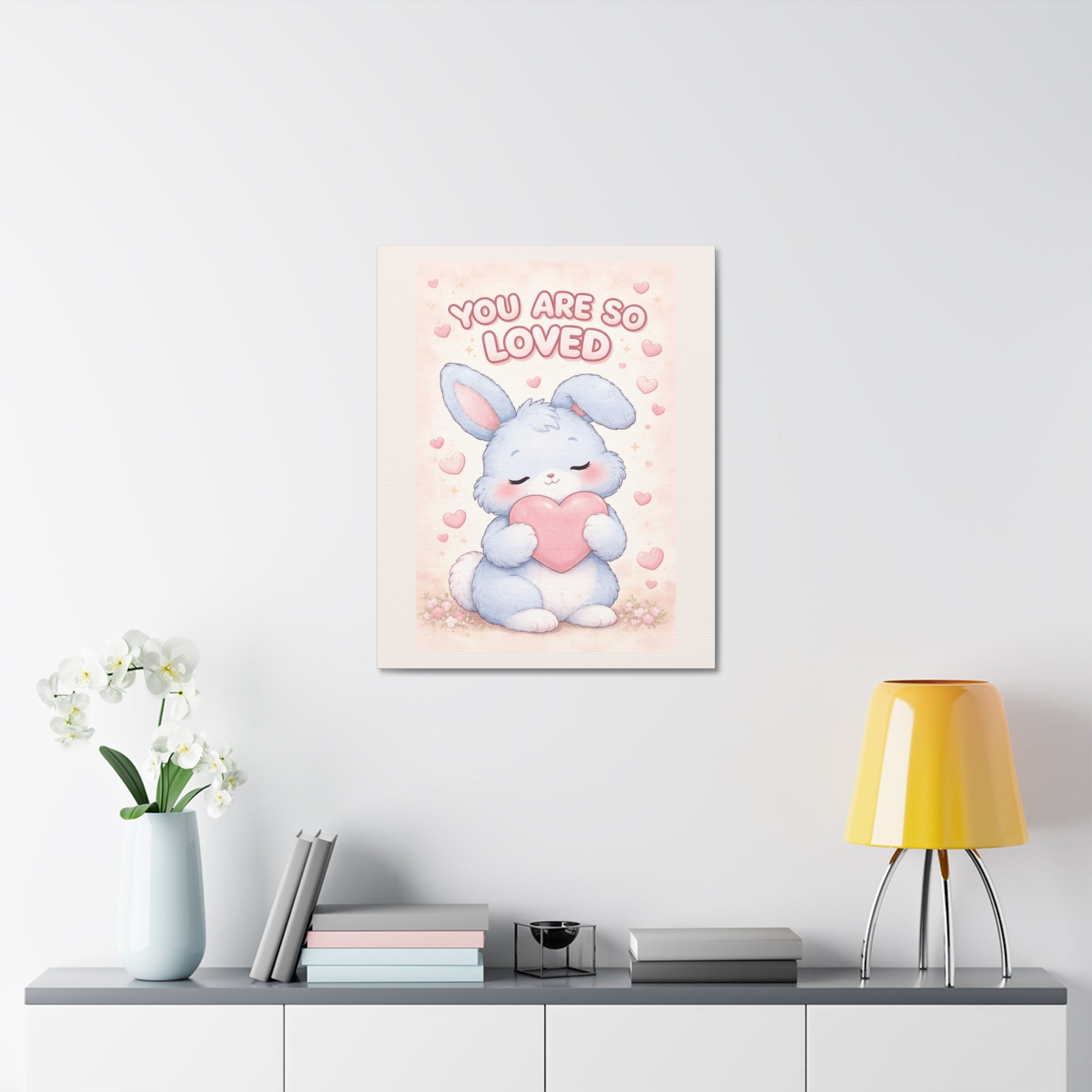 "YOU ARE SO LOVED" Black Cat Canvas | College Girl Gift | Fashion | KayKay Classics