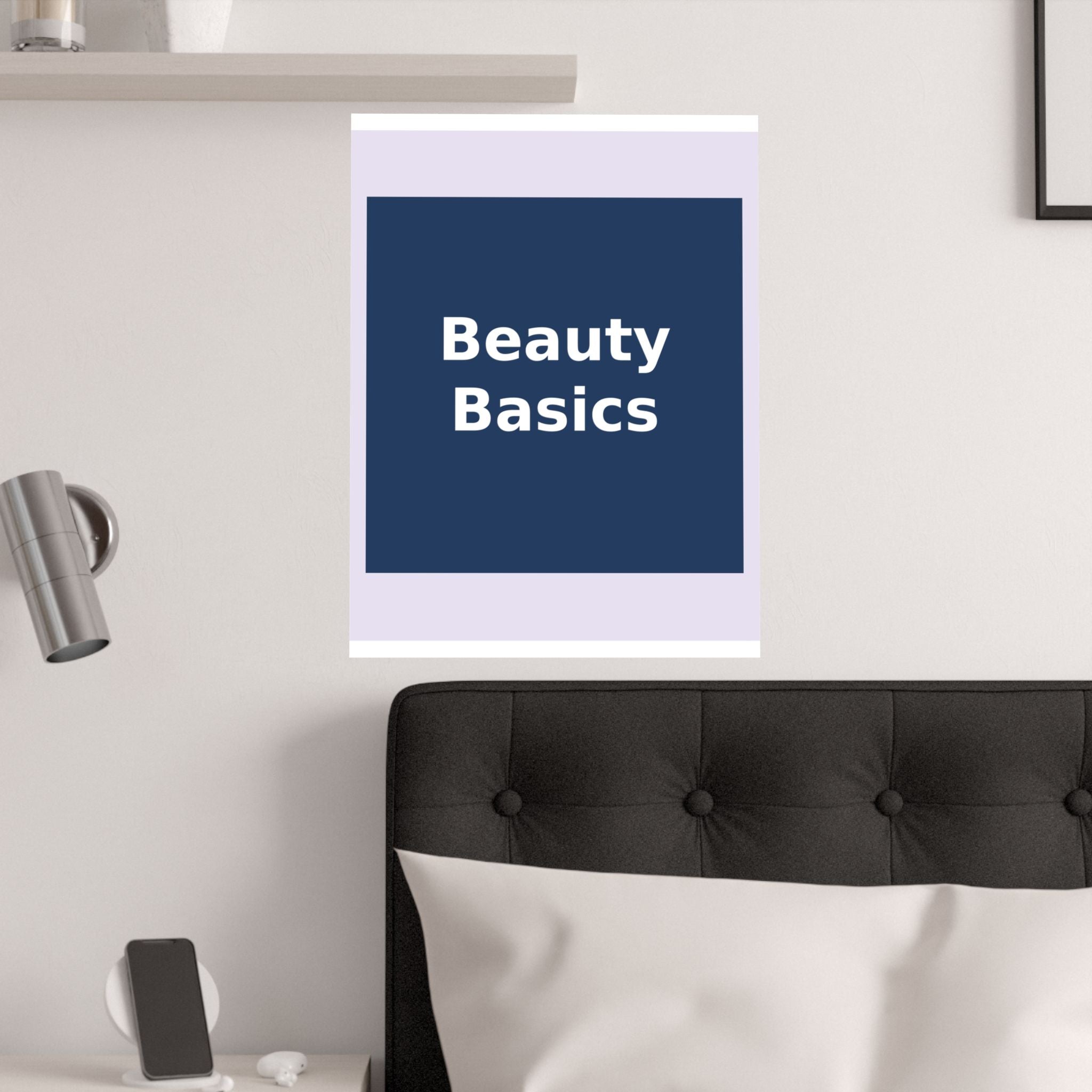 "Beauty Basics" Black Cat Poster | College Girl Gift | Fashion | KayKay Classics