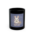 Bunny Black Mug 11oz – Study Now Slay Later